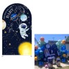 Astronaut Arch Backdrop Cover for Boys Birthday Party Decors Rocket