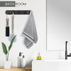 Maxzwell Black Wall Mount Coat Rack with 5 Hooks –