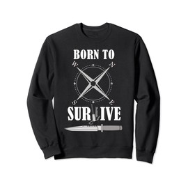 Survival Outdoor Nature Bushcraft Survival Gear and Skills Sweatshirt