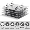 Blulu 25 Pcs Surface Mount Impaler for Wall Mounting Acoustic