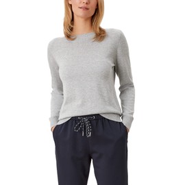 s.Oliver Ladies Long Sleeve Boat Neck Fine Rib Viscose Mix Plain Sweater, 9400