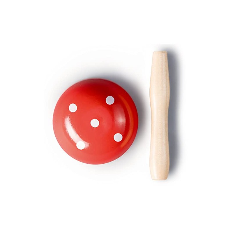 Prym Darning Mushroom, Wood, Red, 60mm