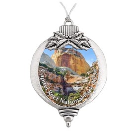 Capitol Reef National Park National Park Christmas Ornament Choose Snowman Snowflake or Bulb (Bulb)