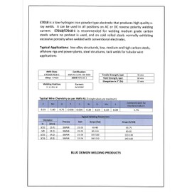 Blue Demon 7018 X 5/32" X 14" X 5LB Plastic Low Hydrogen Carbon Steel Electrode