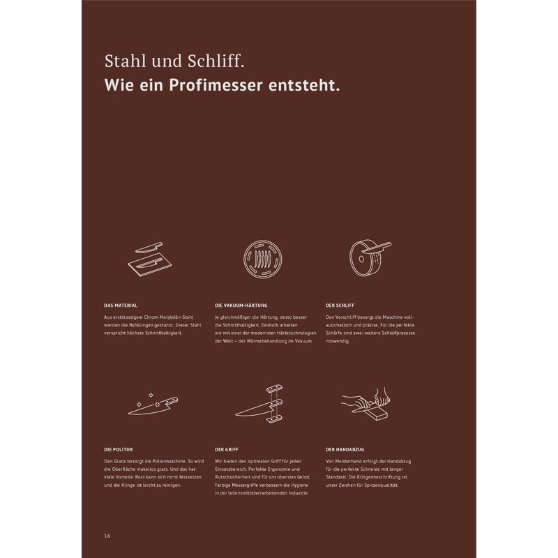 Giesser seit 1776 - Made in Germany - Streichmesser schwarz,