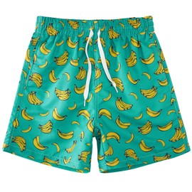 Cozople Teens Boys Quick Dry UPF50+ Beach Swim Trunks Funny Banana Graphic Board Swimwear Summer Cool Lightweight Surfing Bathing Suit Size 14-16