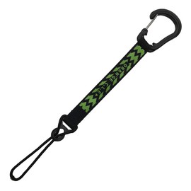 ORANGE Board Leash Cord 130620 4228 (Black x Green/FF/Men's, Lady's, Jr)