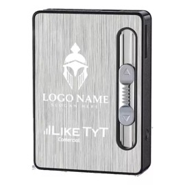 yaaj diseños Cigarrera Con Encendedor 3 En 1 Personalizada Grabada Laser