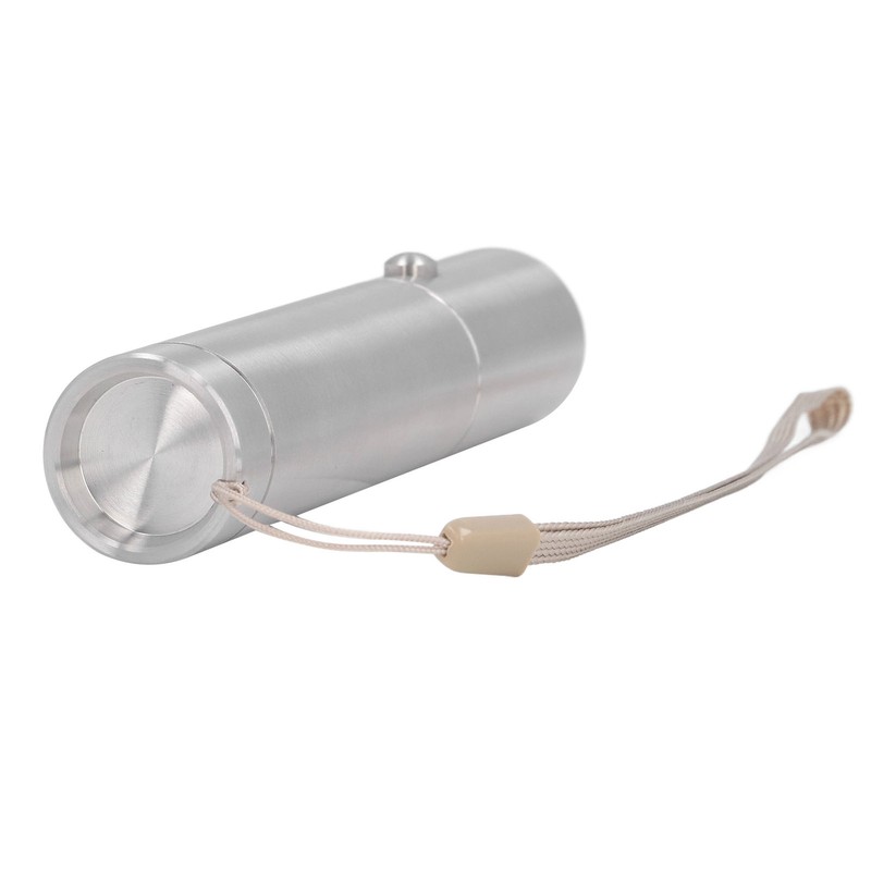 Mini Stainless Steel Flashlight 3 Mode Pocket LED Torch Handheld