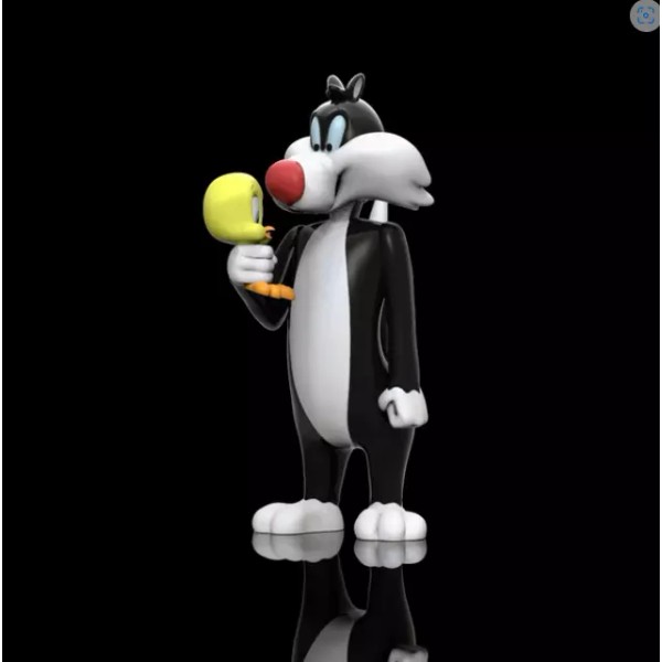 UNPAINTED Looney Tunes Tweety & Sylvester 3D Printed Model Kit