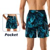 BRISIRA Mens Swim Trunks Swim Shorts 7 inch Compression Liner