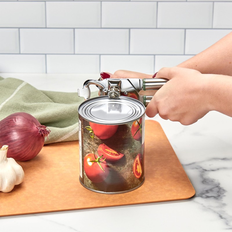 Tovolo 2-in-1 Stainless Steel Can Opener Manual Easy Turn Food-safe