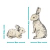 Stickerscape Easter Window Stickers (Bunnies - Option 1) | Easter