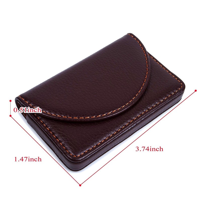 Hamosky Leather Business Name Card Holder Case Wallet Credit Card