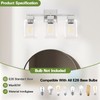 Espird Brush Nickel Bathroom Vanity Light - 3 Light Bathroom