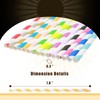 qiqee 150pcs Stripe Paper Straws for Drinking Disposable Straws Disposable