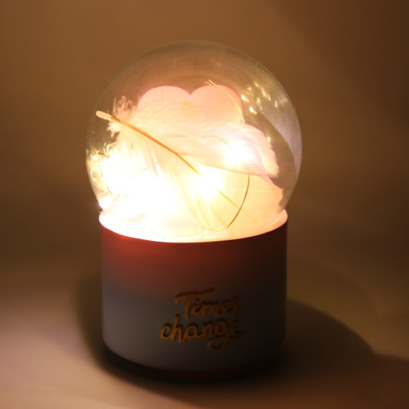 Modern Style Night Lamp Resin Desk Decorative Pressure Reducing Music
