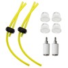 2 Pack Fuel Line Two Hole Grommet Assembly with 4