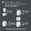 Dove Men+Care Ultimate Refillable Deodorant Kit 0 percent Aluminum Clean