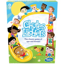 Chutes and Ladders Board Game, Fun Game for Kids Ages 3 and Up, Game for 2-3 Players, Preschool Game, Classic Chutes and Ladders Gameplay (English & French)