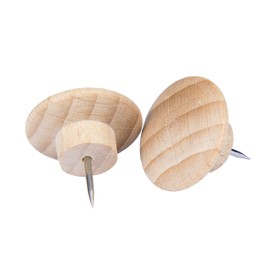 Legamaster 7-145125 Wooden Push Pins, Beech Wood, 20 mm Diameter, Pack of 25