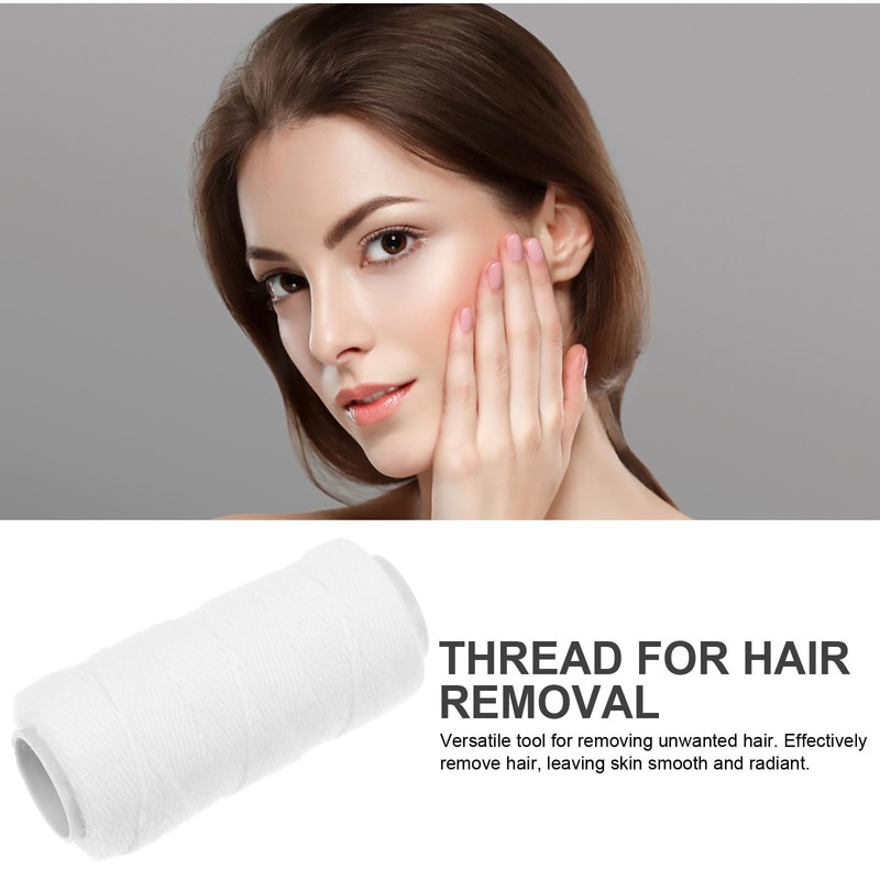 minkissy 1 Roll Face Pulling Machine Cotton Thread Hair Removal