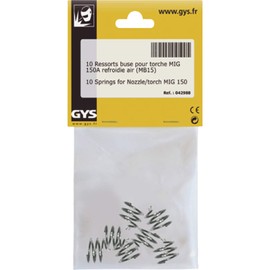 GYS Nozzle - for Mig Burner 150 A Spring - Steel/Aluminium - Set of 10 Pieces, 1, 042988
