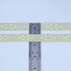 Cinta jacquard boho de 10 yardas con bordado dorado para
