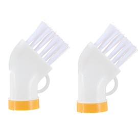 Multi-Functional Cleaning Brush Head penetrates deep into crevices and Dead Ends to Easily Tackle All Types of Cleaning Challenges Home Cleaning Essentials (Pack of 2) (White)