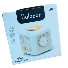 Uulzzor Busy Activity Cube Toys for 1 Year Old, Montessori Learning and Education, Car Travel Sensory Toys, Learning Fine Motor Skills| 1st Birthday Gifts Toddlers 12 Months +