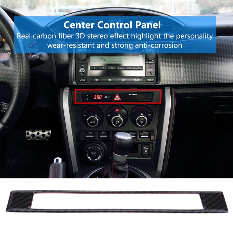 Car Center Control Decoration Panel Strip Cover Trim Stickers for