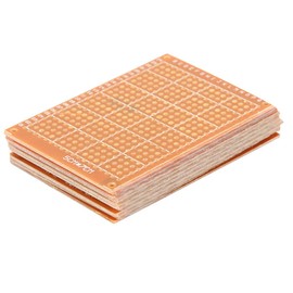 Kit de 10 Placas de Prueba, Kit de Prototipo de Placa PCB de un Solo Lado de 5 × 7 Cm para Soldadura de Bricolaje, Placa de Prototipo Mini PCB Placa de Prueba Soldable Universal Compatible