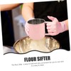 iplusmile Handheld Flour Sifter Cup Portable Powder Strainer for Baking