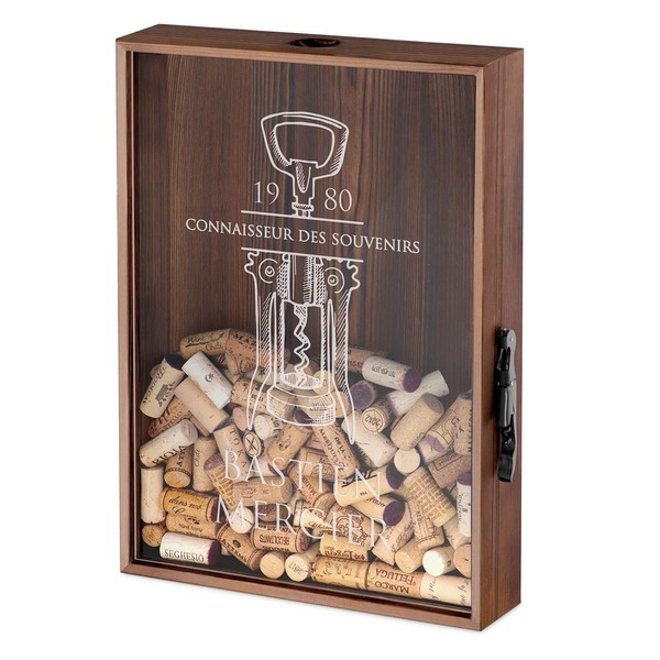 Maverton Corkscrew Box for Men - Personalised Capsule Collector Box - Beer Opener Included - Birthday Gift for Him - Corkscrew