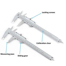 SUPERTOOL 0-200mm Stainless Steel Vernier Caliper Measuring Tool Professional Caliper