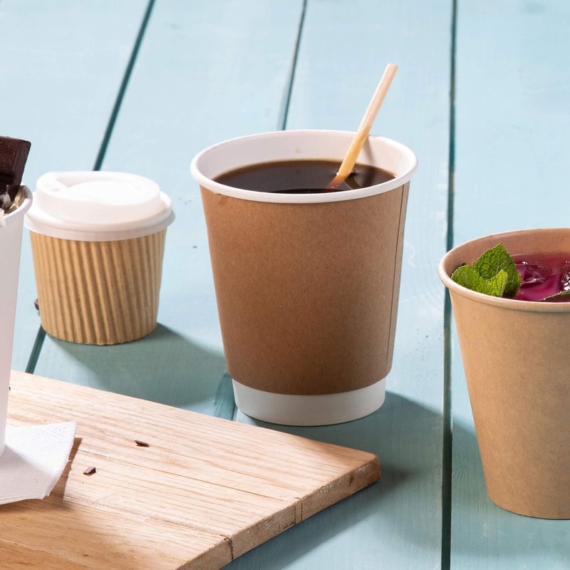 BIOZOYG Paper Cups, Pack of 25, 300 ml / 12