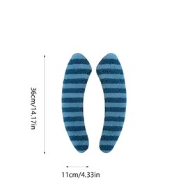 Guojanfon Washable Warm Toilet Seat Cover Pads - Plush Toilet Seat Cushion, Non-Slip Soft Mat, Washable & Machine-Friendly Bathroom Seat Cover with Self-Adhesive Tape for Easy Care