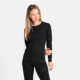Odlo Intimo termico da donna Active X-Warm I Maglia termica a maniche lunghe I Intimo termico da sci I Maglia termica a maniche lunghe con collo rotondo I Donna