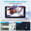 Carplay for Apple Portable Car Screen: Easy Setup 7 Inch