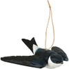 Wildlife Garden Ornamental Bird Wooden Bird Meal Schwalbe – Hand