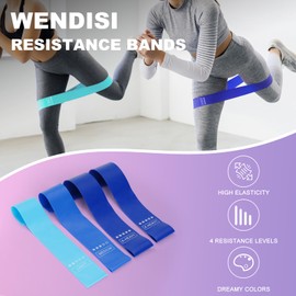 WENDISI Pilates Ring Fitness Circles Set, High Resistance Yoga Ring Pilates Equipment Set for Women Includes Pilates Ring, 9 Inch Small Exercise Ball, 5 Resistance Bands at Home Pilates Workout Set
