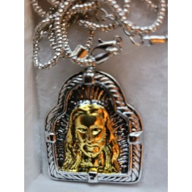 CHMO Classic Trend Gold Plated Color Jesus Necklace