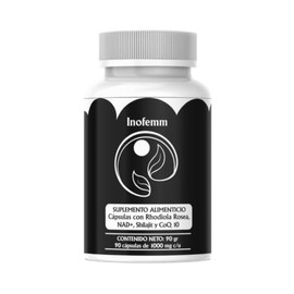 Energyfemm (Rhodiola Rosea, NAD+, Shilajit, CoQ10) Suplemento Alimenticio 90 Cápsulas Energía