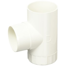 Round Drain Elbow, White, Type 42