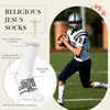 Christian Grip Cross Socks Anti Slip Religious Soccer Socks Bible