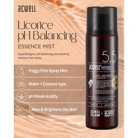 ACWELL Licorice pH Balancing Essence Hydrating Face Mist 3.38 fl.oz. - Soothing and Hydrating with Licorice Water for Instant Moisturization, Facial Mist Without Nitrogen for All Skin Types