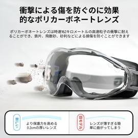ahomeone Dustproof Goggles, Volcanic Ashes, Protective Glasses, For Work, Pollen Protection, Windproof, Dustproof, Anti-Fog, Waterproof, For Construction Sites, Welding, Laboratories, Outdoors