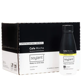 Soylent Cafe Mocha Plant Protein Meal Replacement Shake, 14 oz (Pack of 12)