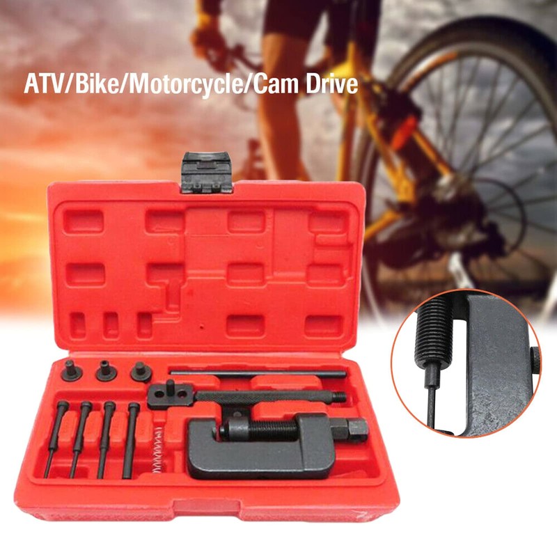 Chain Breaker Set with Carrying Case Chain Cutter and Riveter