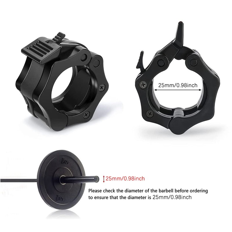 Hsthe Sea Sports Barbell Lock Collars, Olympia Quick Release, 25